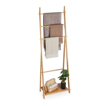 Сушилка для полотенец Relaxdays 10046292.0, 4 перекладины, 53,5 × 153 × 30 см
