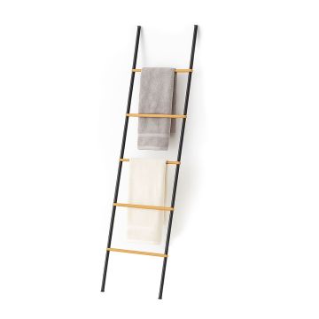 Käterätikuivati Relaxdays 10051557_46, 5 pulka, Must, 45 × 164 × 2 cm