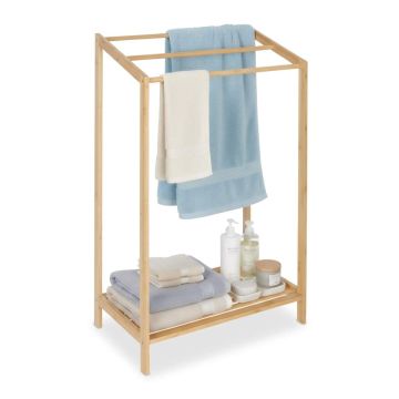 Rätikustatiiv Relaxdays 10051746.0, 3 pulka ja riiul, 52,5 × 86 × 32 cm