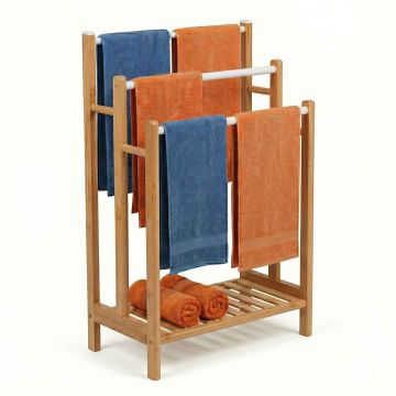 Käterätikuivatusrest Relaxdays, 3 varrast ja riiul, 46 × 86 × 24 cm