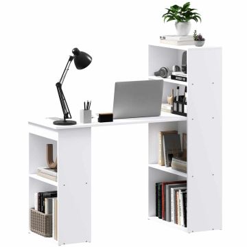 Kirjutuslaud Homcom 120x55x120cm, valge