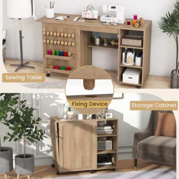 Desk, Folding, Brown, 146 × 78 × 50 cm