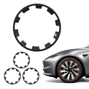 Veljekilpide komplekt VEVOR TMY2025-R20-10, 4 tk, 20 tolli, Must, Ø 55 × 3,5 cm