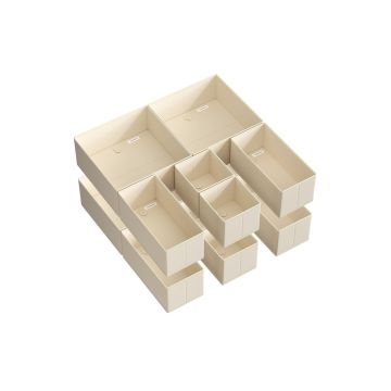 12 riidekasti komplekt, beež