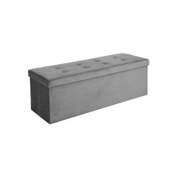 Istme hoiukast mahutavusega 120 l, sametist, hall