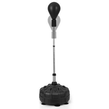Reflex punching bag, with soft gloves