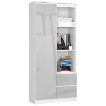Riiul NORE CLP R80, valge/helehall