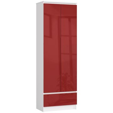 Riiul-kapp NORE R60 CLP, valge/punane