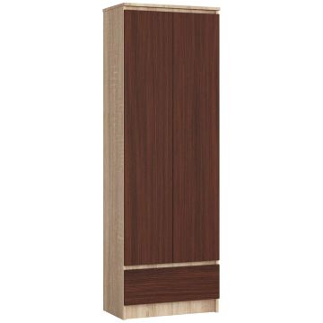 Riiul-kapp NORE CLP R60, tamm/tumepruun