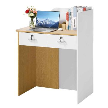 Vastuvõtulaud VEVOR KLFD-07, 2 sahtlit, 80 × 100 × 45 cm