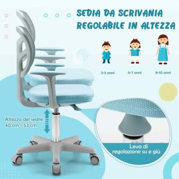 Reguleeritava kõrgusega laste laud ja tool, 7 lauaplaadi asendit, 80 × 51,5 × 51–73 cm