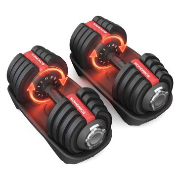 SONGMICS SYL536R101 Adjustable Dumbbell Set, 2 pcs