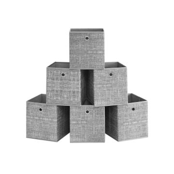 Hoiukastide komplekt 6 tk. 26 x 26 x 28 cm, hall