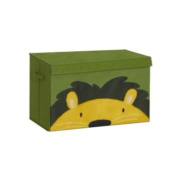 Karp kaanega 60x35x38cm., roheline/kollane