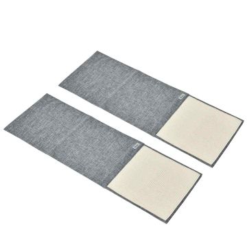 Komplekt 2 PawHut kassikraapimislauda 130x45x0,3cm, hall/liiva värvi