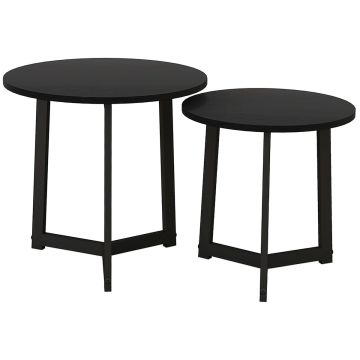 2 kohvilaua komplekt Homcom, must