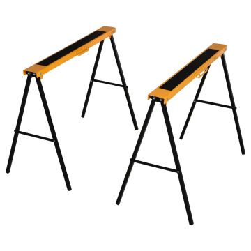 Saealuse komplekt 2 tk Homcom 99,5x50x78cm, kollane/hõbedane