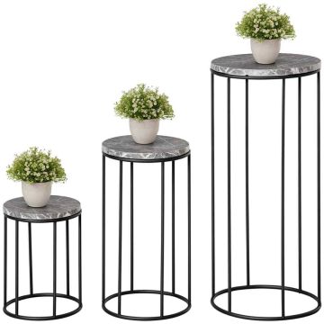 3 Outsunny lillealuse komplekt, hall/must