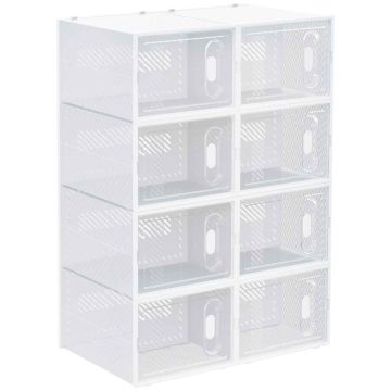 Komplekt 8 Moodulitest Kingakarpi Homcom 28x36x21cm, valge värv