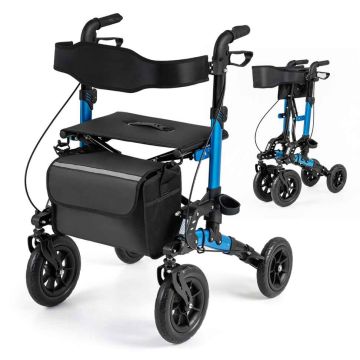 Roller with seat, 6 height levels, Blue
