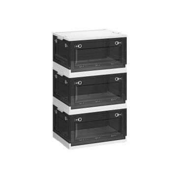 3 karbi komplekt 61x42,5x33,5cm, must/valge