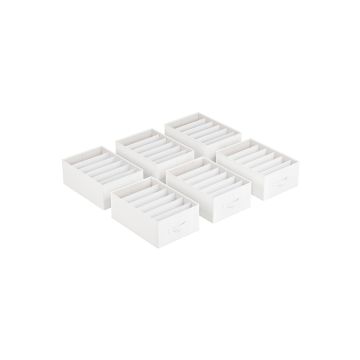 6 riidekapi komplekt 42x30x17cm, valge