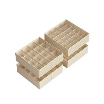 4 riidekapi komplekt 30x30x10cm, beež