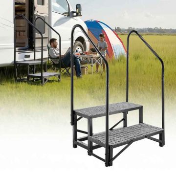 Haagissuvila trepid VEVOR HXTJSFT-2, 2 astet, 2 käsipuud, 74 × 53 × 112 cm
