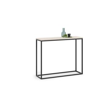 Betoonist disainiga konsoollaud Console 100x80x30cm, valge