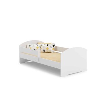 Детская кровать Luk с матрасом и защитным бортиком 164 см x 85 см x 63 см