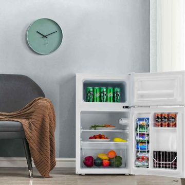 Refrigerator, 2 doors, 90 l, 48 × 86 × 44.5 cm