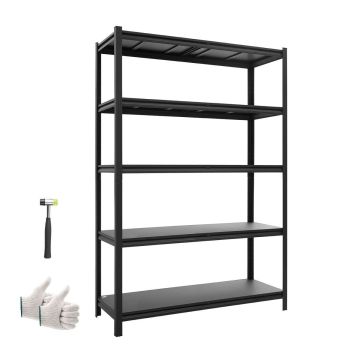 Стеллаж VEVOR SS4818HA, 5 ярусов, 123 × 181,3 × 46,5 см