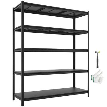 Стеллаж VEVOR SS5920HA, 5 ярусов, 151,1 × 181,3 × 52,2 см