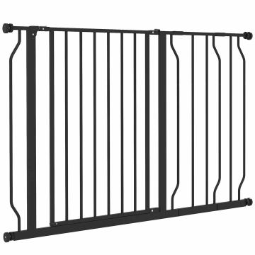 Turvavärav koertele PawHut 115x76cm, musta värvi
