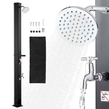 Päikeseenergial töötav välidušš VEVOR LY35L09, 35 l, Must, 40 × 25,5 × 216 cm