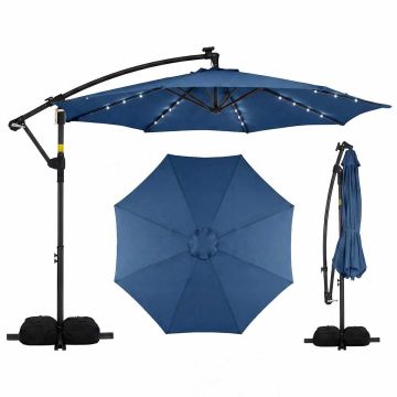 Solar Powered LED Canopy, 3 m, Blue