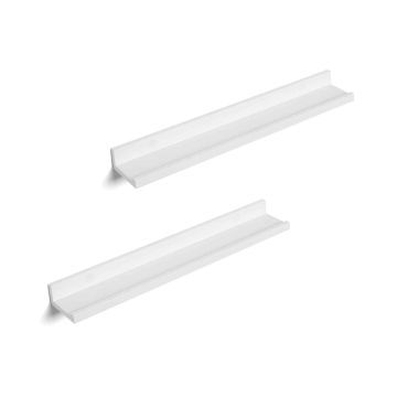 Riiulite komplekt 60 x 10 cm, 2 tk, valge