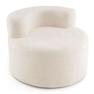 Bean bag chair, with curved backrest, 81.28 × 81.28 × 58.42 cm