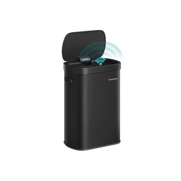 Sensoriga prügikast SONGMICS, 50 l, Must, 42,5 × 58,7 × 27,1 cm