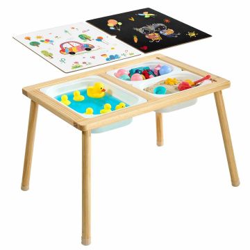 Sensoorne lastelaud VEVOR G16SKU1, 1 suur ja 2 väikest hoiukasti, 82 × 60,5 × 50,5 cm