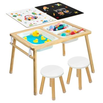 Sensoorne laud VEVOR G16SKU3, 2 taburetiga, 81,5 × 50,5 × 60 cm