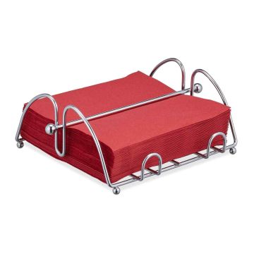 Держатель для салфеток Relaxdays 10027738.0, Серебристый, 22,5 × 8 × 19,5 см