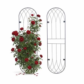 Seinale kinnitatavad taimerestid Relaxdays, 2 tk, Must, 140 × 38 × 1 cm