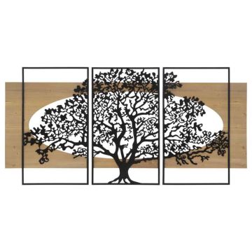 Seinapaneelide komplekt Tree, 3 tk, 176 × 2 × 90 cm