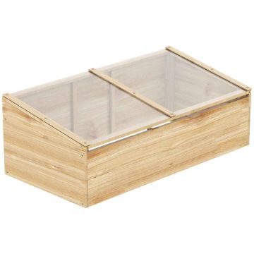 Теплица Outsunny 100x50x35см, светло-коричневого цвета