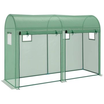 Теплица Outsunny 300x100x200 см, зеленого цвета.