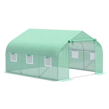 Теплица Outsunny 350x300x200 см, зеленого цвета.
