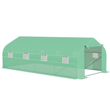 Теплица Outsunny 595x300x200 см, зеленого цвета.