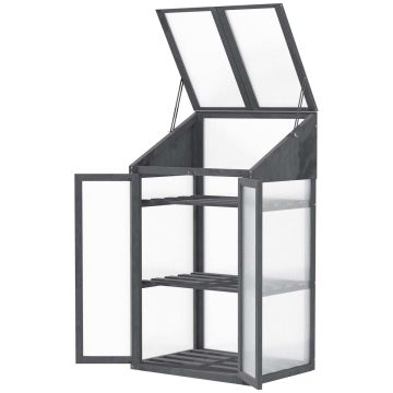 Теплица Outsunny 70x50x120см, серого цвета