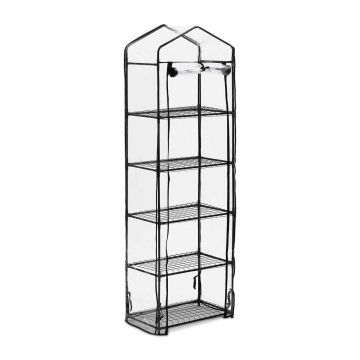 Kasvuhoone Relaxdays 10035689.0, 5 astet, 58 × 193 × 36 cm